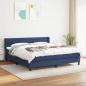 Preview: ARDEBO.de - Boxspringbett mit Matratze Blau 180x200 cm Stoff