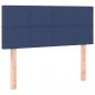 Preview: Boxspringbett mit Matratze Blau 90x190 cm Stoff