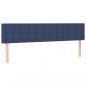 Preview: Boxspringbett mit Matratze Blau 160x200 cm Stoff