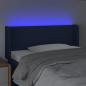 Preview: LED Kopfteil Blau 103x16x78/88 cm Stoff