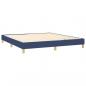 Preview: Boxspringbett mit Matratze Blau 180x200 cm Stoff