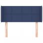 Preview: Kopfteil mit Ohren Blau 103x16x78/88 cm Stoff