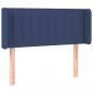 Preview: Kopfteil mit Ohren Blau 83x16x78/88 cm Stoff