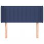 Preview: Kopfteil mit Ohren Blau 83x16x78/88 cm Stoff