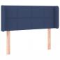 Preview: LED Kopfteil Blau 93x16x78/88 cm Stoff