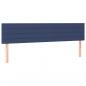 Preview: Boxspringbett mit Matratze Blau 200x200 cm Stoff