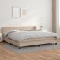 Preview: ARDEBO.de - Boxspringbett Matratze Cappuccino-Braun 200x200cm Kunstleder