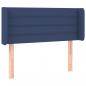 Preview: LED Kopfteil Blau 83x16x78/88 cm Stoff