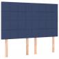 Preview: Kopfteile 4 Stk. Blau 72x5x78/88 cm Stoff