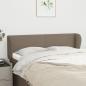 Preview: ARDEBO.de - Kopfteil mit Ohren Taupe 147x23x78/88 cm Stoff