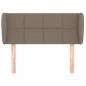 Preview: Kopfteil mit Ohren Taupe 103x23x78/88 cm Stoff