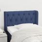 Preview: ARDEBO.de - Kopfteil mit Ohren Blau 83x16x78/88 cm Stoff