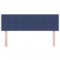 Preview: Kopfteile 2 Stk. Blau 72x5x78/88 cm Stoff