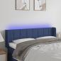 Preview: ARDEBO.de - LED Kopfteil Blau 147x16x78/88 cm Stoff