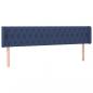 Preview: LED Kopfteil Blau 183x16x78/88 cm Stoff