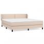 Preview: Boxspringbett Matratze Cappuccino-Braun 180x200 cm Kunstleder