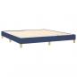 Preview: Boxspringbett mit Matratze Blau 160x200 cm Stoff