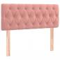 Preview: Boxspringbett mit Matratze Rosa 90x200 cm Samt