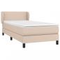 Preview: Boxspringbett mit Matratze Cappuccino-Braun 90x200cm Kunstleder