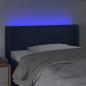 Preview: LED Kopfteil Blau 83x16x78/88 cm Stoff