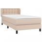 Preview: Boxspringbett Matratze Cappuccino-Braun 100x200cm Kunstleder