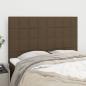 Preview: ARDEBO.de - Kopfteile 4 Stk. Dunkelbraun 72x5x78/88 cm Stoff