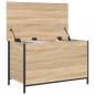 Preview: Sitzbank mit Stauraum Sonoma-Eiche 80x42,5x50 cm Holzwerkstoff