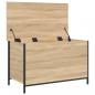 Preview: Sitzbank mit Stauraum Sonoma-Eiche 80x42,5x50 cm Holzwerkstoff