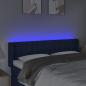 Preview: LED Kopfteil Blau 147x16x78/88 cm Stoff