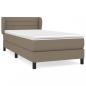 Preview: Boxspringbett mit Matratze Taupe 100x200 cm Stoff