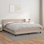 Preview: ARDEBO.de - Boxspringbett Matratze Cappuccino-Braun 160x200 cm Kunstleder