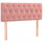 Preview: Boxspringbett mit Matratze Rosa 90x200 cm Samt