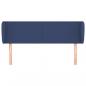 Preview: Kopfteil mit Ohren Blau 103x23x78/88 cm Stoff