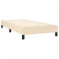 Preview: Boxspringbett mit Matratze Creme 90x190 cm Stoff