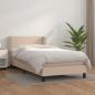 Preview: ARDEBO.de - Boxspringbett Matratze Cappuccino-Braun 100x200cm Kunstleder