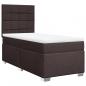 Preview: Boxspringbett mit Matratze Dunkelbraun 90x200 cm Stoff