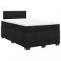 Preview: Boxspringbett mit Matratze Schwarz 120x200 cm Samt