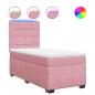 Preview: Boxspringbett mit Matratze Rosa 80x200 cm Samt