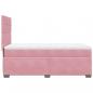 Preview: Boxspringbett mit Matratze Rosa 80x200 cm Samt