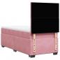 Preview: Boxspringbett mit Matratze Rosa 80x200 cm Samt