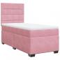 Preview: Boxspringbett mit Matratze Rosa 80x200 cm Samt