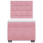 Preview: Boxspringbett mit Matratze Rosa 80x200 cm Samt