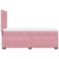 Preview: Boxspringbett mit Matratze Rosa 80x200 cm Samt