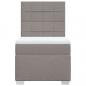 Preview: Boxspringbett mit Matratze Taupe 90x200 cm Stoff