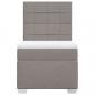 Preview: Boxspringbett mit Matratze Taupe 90x200 cm Stoff