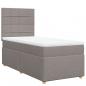 Preview: Boxspringbett mit Matratze Taupe 90x190 cm Stoff