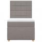 Preview: Boxspringbett mit Matratze Taupe 90x190 cm Stoff