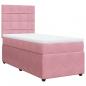 Preview: Boxspringbett mit Matratze Rosa 80x200 cm Samt