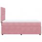 Preview: Boxspringbett mit Matratze Rosa 80x200 cm Samt