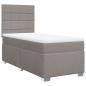 Preview: Boxspringbett mit Matratze Taupe 90x190 cm Stoff